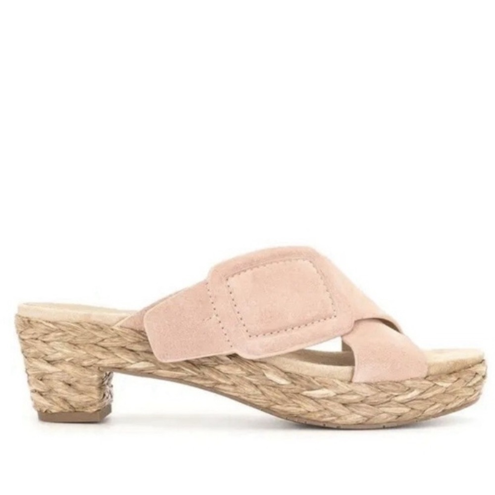 Pedro Garcia Pink Suede Espadrille Sandals Size 37‎